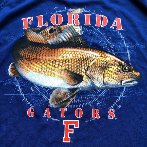 Columbia PFG Florida Gators Dri-Fit Navy Blue Shir Men’s Size XL Omni-Shade Tee - Picture 4 of 15